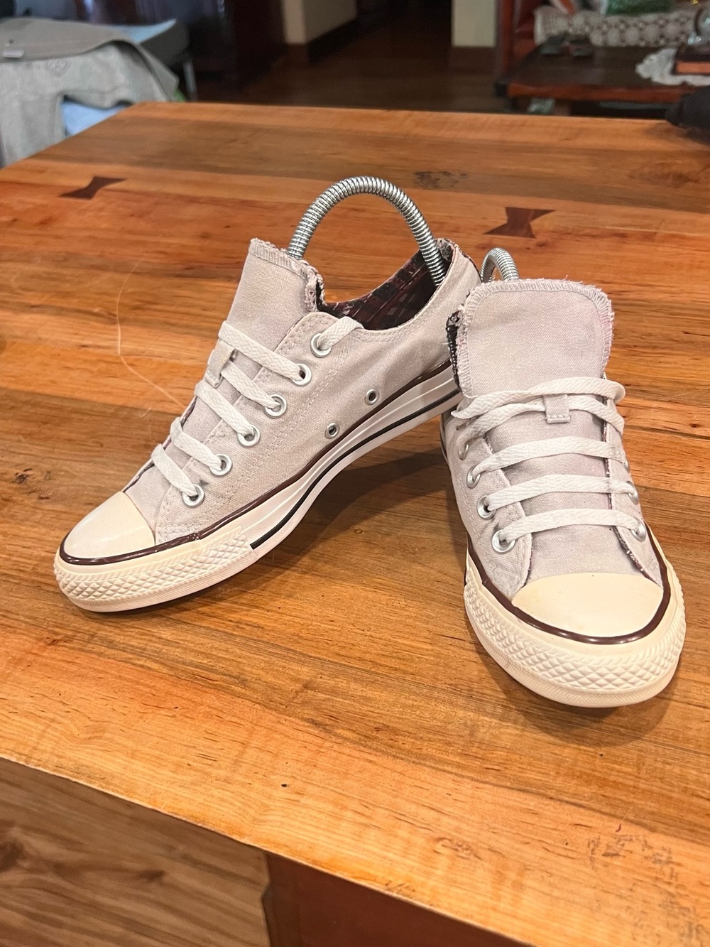 Converse Women's Low-Top Sneakers in Light Gray